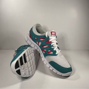 COPY - Size 14 - Nike Free Run 2 White 2022 Pink White Teal Light weight good s…